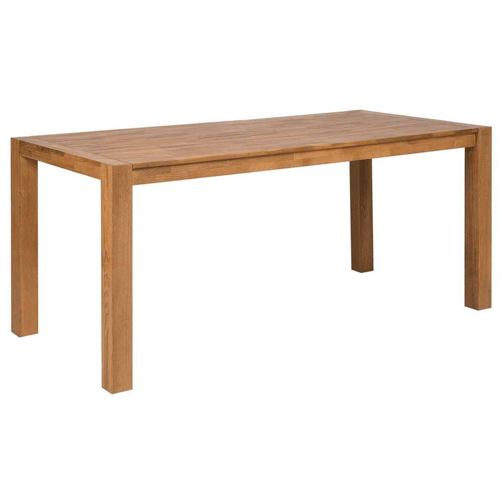 Beliani Dubový jedálenský stôl 180 cm svetlohnedý NATURA